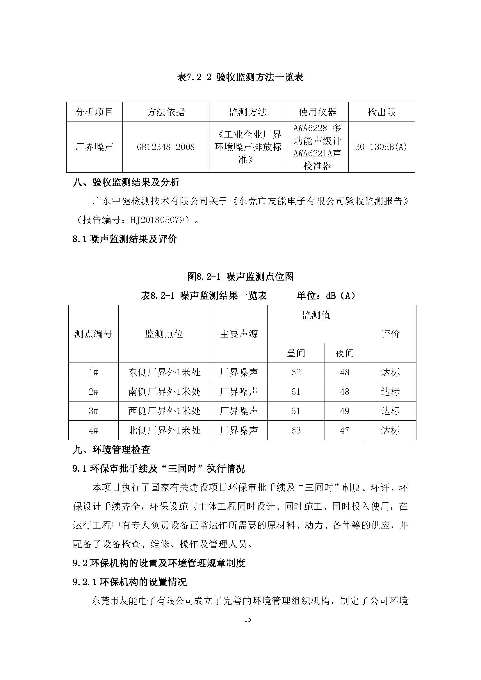 东莞市友能电子有限公司新建项目自主验收公示
