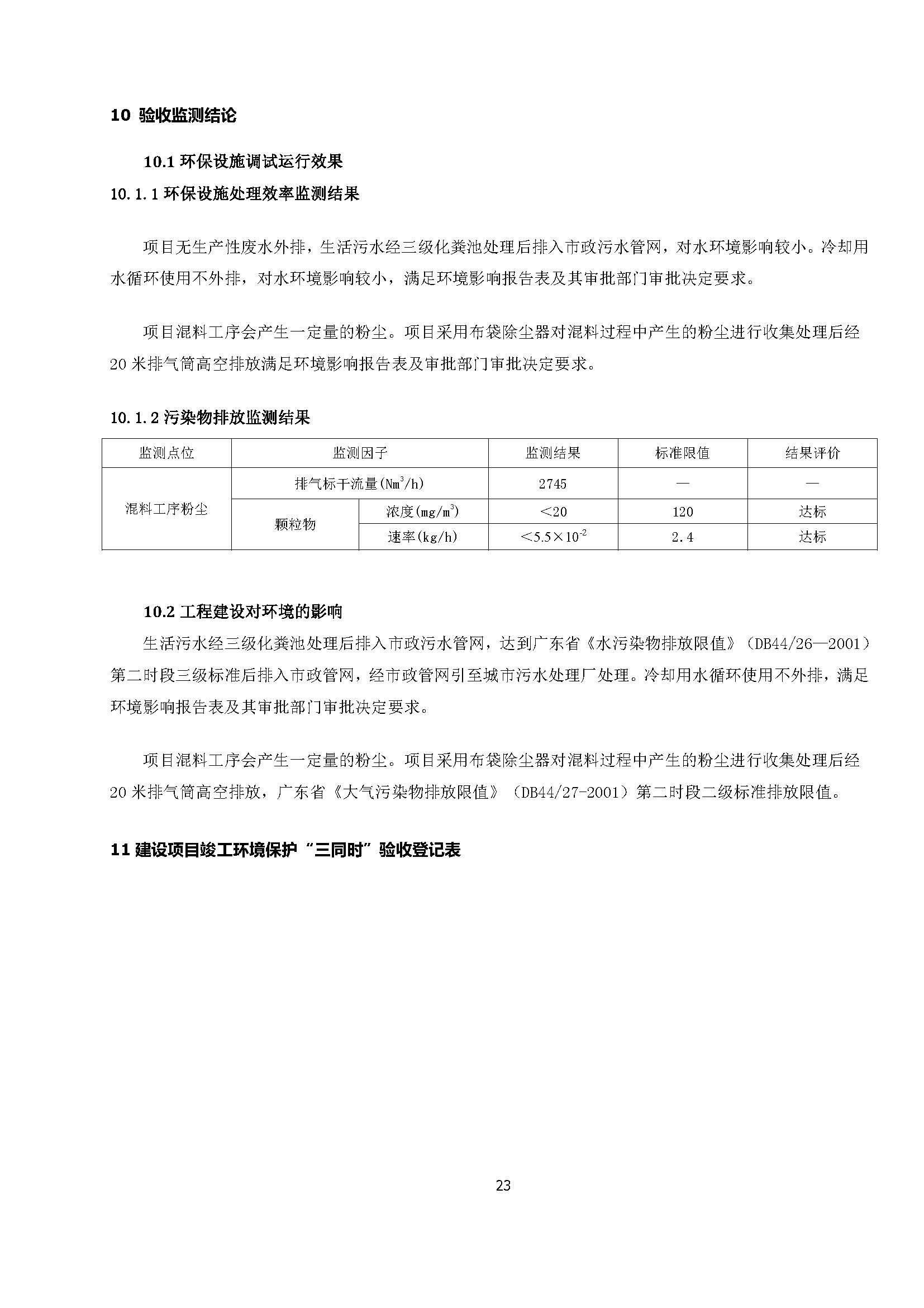 东莞市高酷纳米科技有限公司新建项目自主验收公示