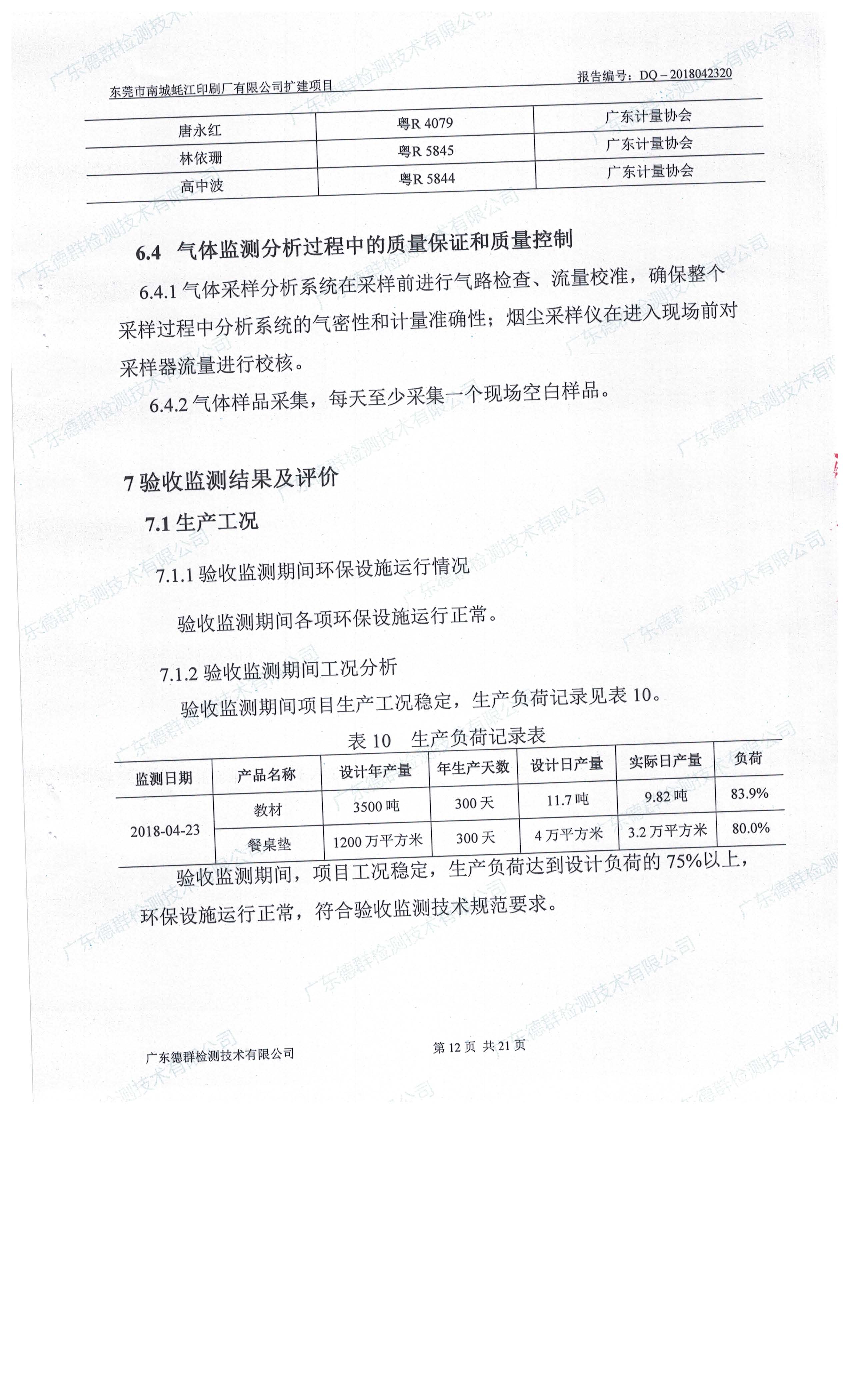 东莞市南城蚝江印刷厂有限公司扩建项目竣工环境保护验收公示