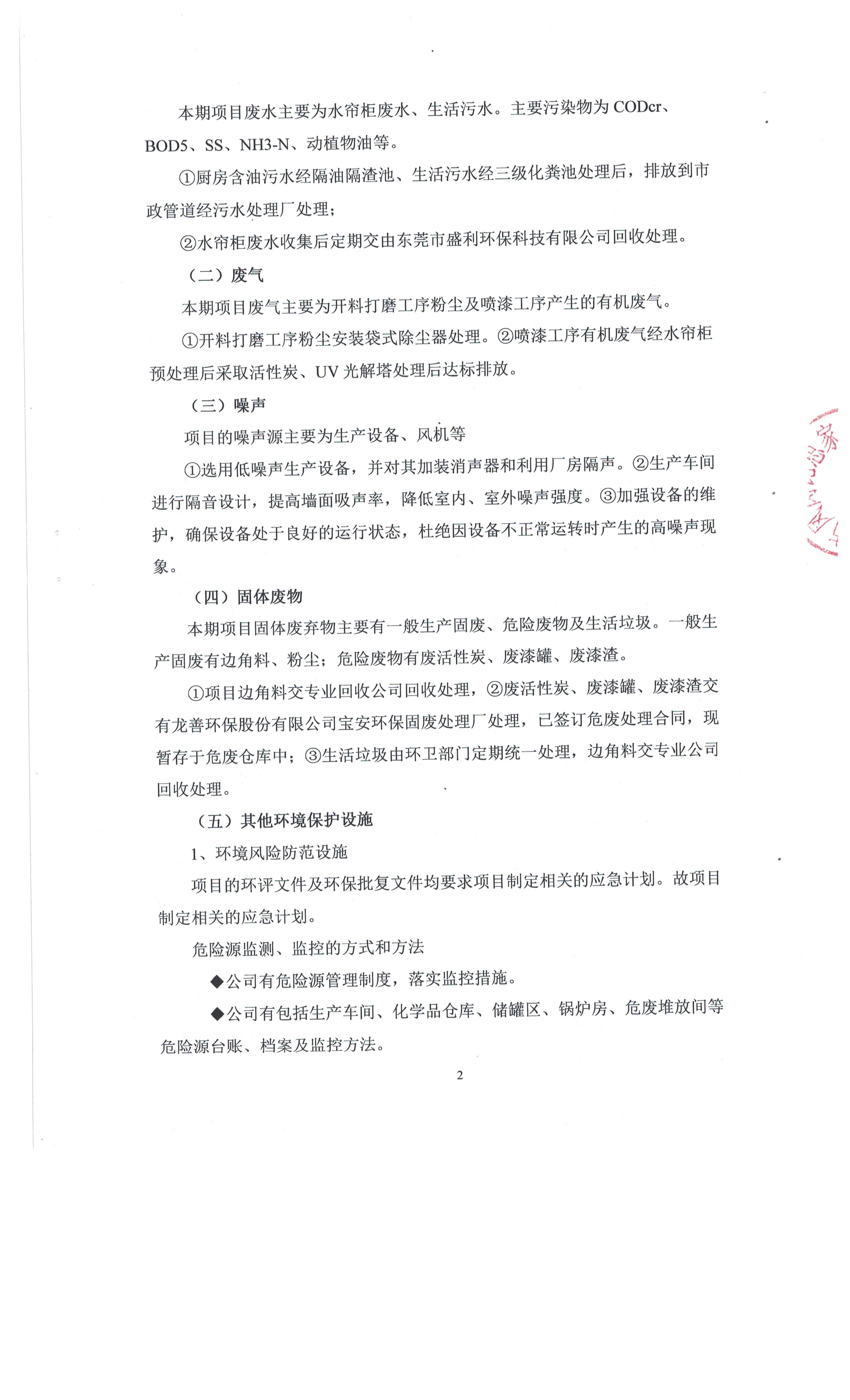 东莞市凤岗比思家具厂自主验收公示